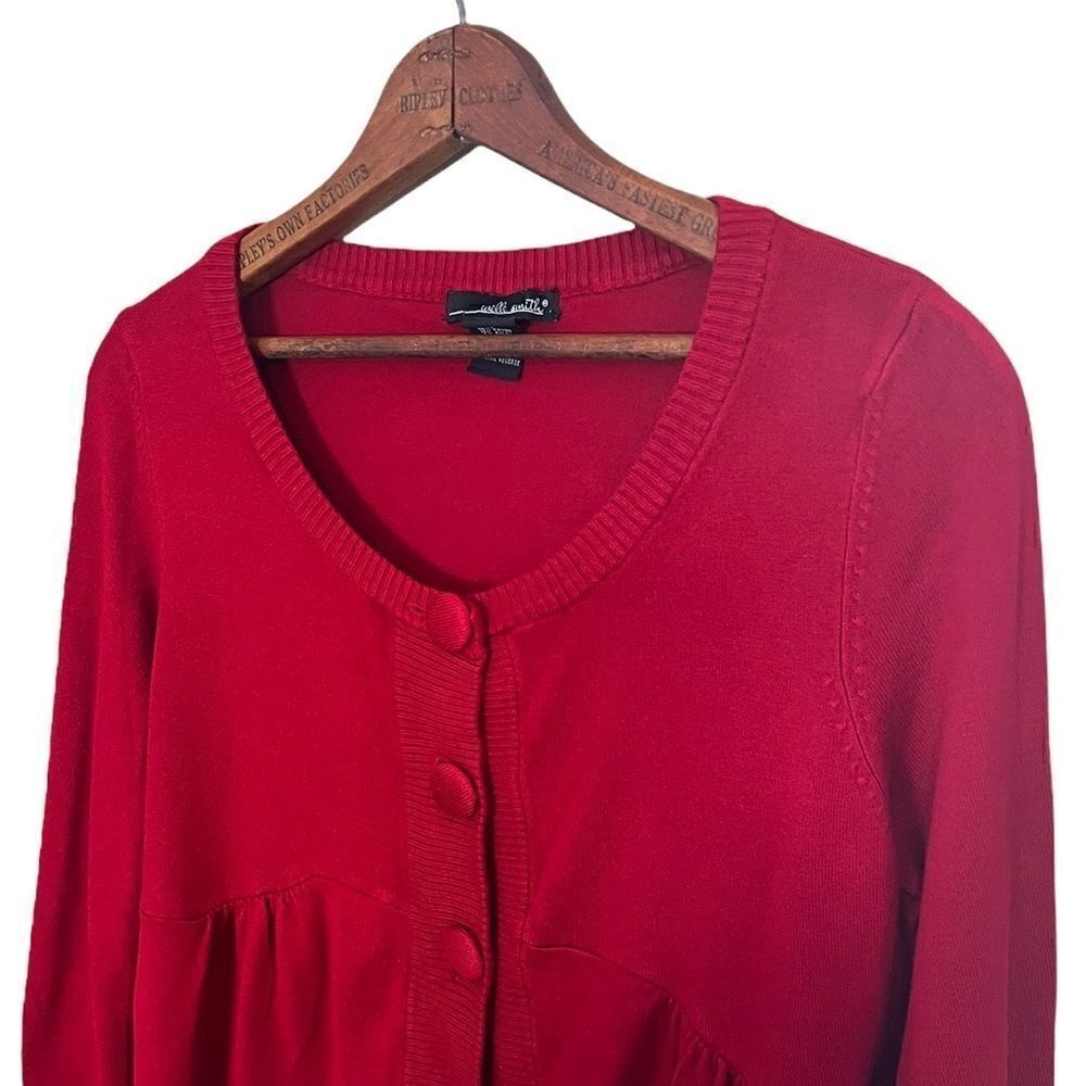 Willi Smith Large Button Cardigan Sweater - Picture 3 of 7